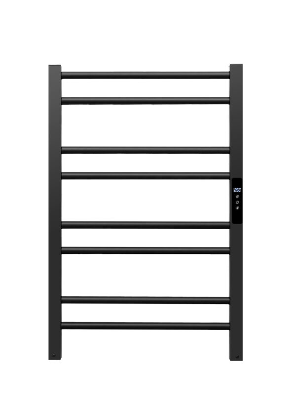 renowell-tw-200f-250w-black-aluminum-electric-heated-towel-rail Renowell TW-200F 250W black aluminum electric heated towel rail for energy saving.