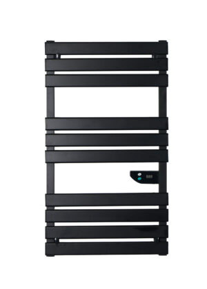 TW-800 black aluminum heated towel rail from a certified factory with open window detection.