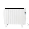 white-aluminum-convection-heater-lcd-display-freestanding White aluminum convection heater with LCD display and versatile freestanding or wall-mount options.