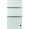 wifi-smart-tempered-glass-heated-towel-rack-600w WiFi smart tempered glass heated towel rack 600W with digital LED temperature display.