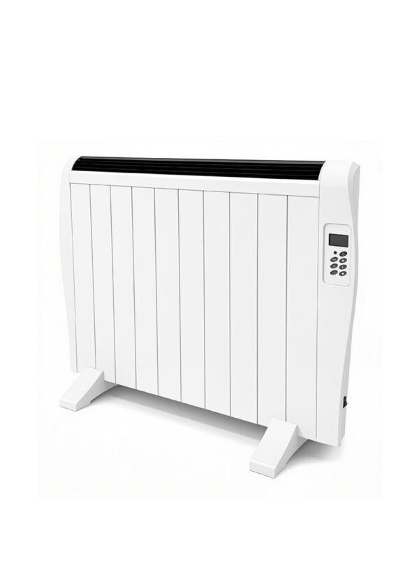 1500w-electric-convection-heater-safety-overheat-protection 1500W electric convection heater for home use with overheat and tip-over protection features.