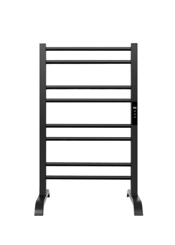 2-in-1-freestanding-wall-mounted-aluminum-towel-radiator Versatile 2-in-1 freestanding and wall-mounted aluminum towel radiator design.