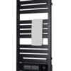 flat-bar-bathroom-radiator-wifi-app-blower Modern flat bar bathroom radiator with integrated blower and WiFi App control.