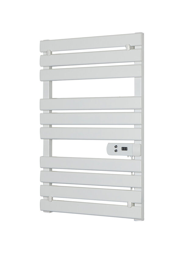 modern-white-bathroom-radiator-open-window-detection Modern white bathroom radiator featuring open window detection for smart energy-saving control.