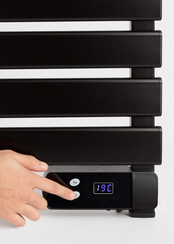Smart towel warmer 24h timer and open window detection