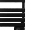 wholesale-smart-wifi-electric-towel-warmer-black-aluminum Wholesale smart WIFI electric towel warmer in matte black aluminum with 24H timer.