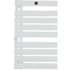 Commercial white aluminum heated towel rail with WiFi control and child lock for hotel projects.