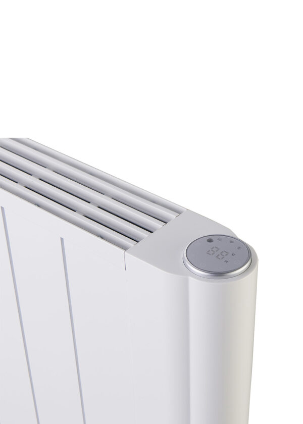 mobile-electric-radiator-tip-over-protection-child-lock Mobile electric radiator with safety tip-over protection and integrated child lock.