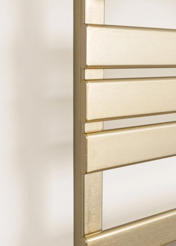High End Brushed Gold Heated Towel Radiator Factory Direct Supply