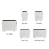 powder-coated-white-convection-heater-energy-saving-modes Powder-coated white convection heater with comfort, economy, and anti-frost heating modes.