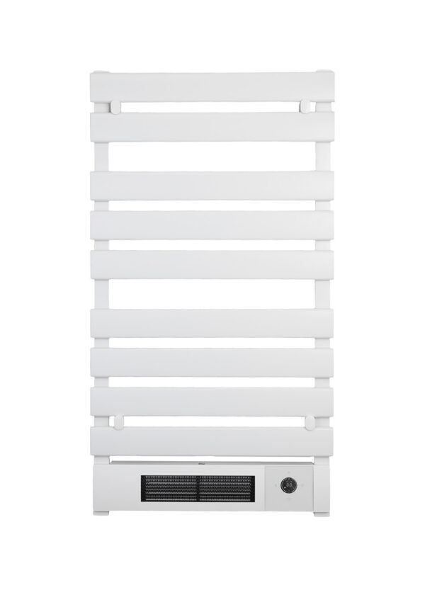 renowell-2000w-smart-electric-towel-rail-ptc-fan-heater Renowell 2000W smart electric heated towel rail with high-power PTC fan heater and WiFi.
