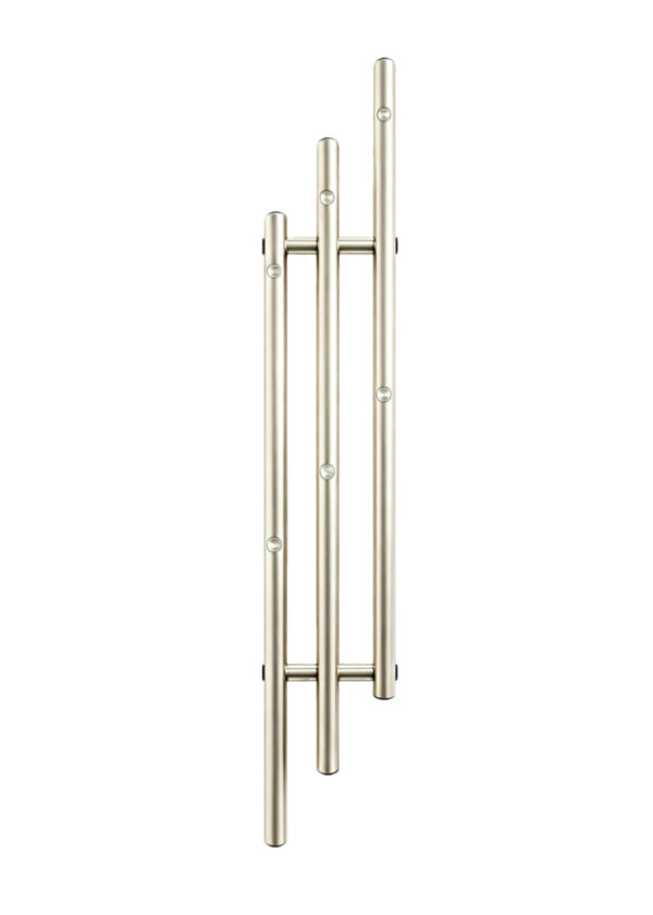 Vertical 3-Bar Heated Towel Rack Aluminum Wall Mounted Towel Warmer