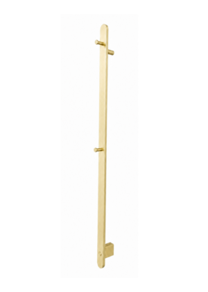Vertical Stainless Steel Electric Heated Towel Rack - Single Bar Wall Mounted Towel Warmer