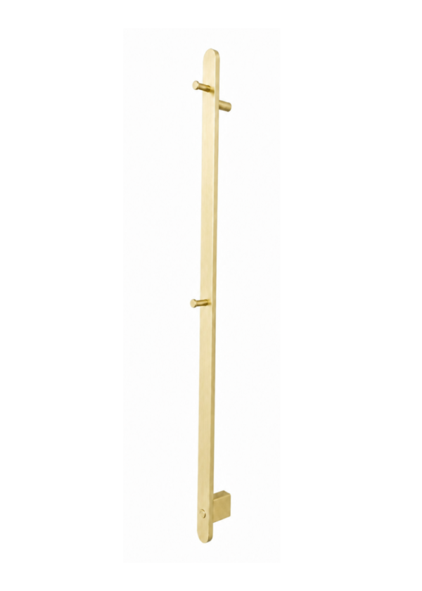 Vertical Stainless Steel Electric Heated Towel Rack - Single Bar Wall Mounted Towel Warmer